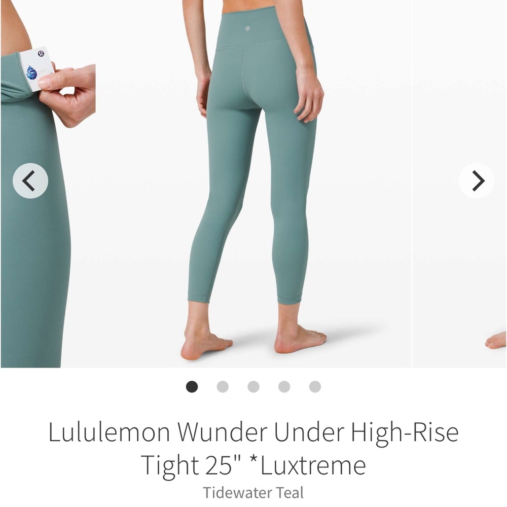 lululemon // Wunder Under High-Rise Tight 25” - Tidewater Teal